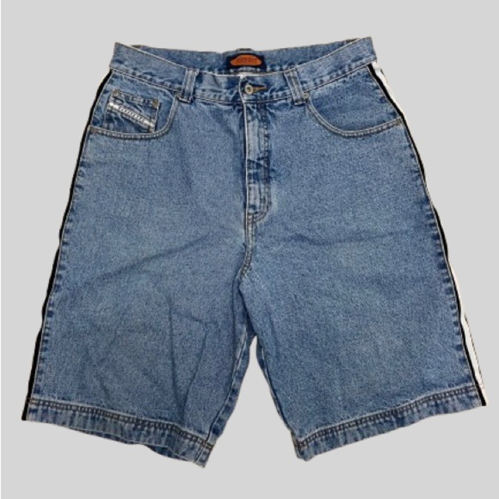Bluenotes Light Blue Jean Shorts with Side Stripes